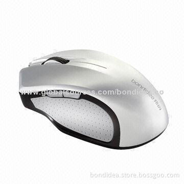 Wireless Mouse with 1,600dpi High-resolution, Left, Right and Middle Keys